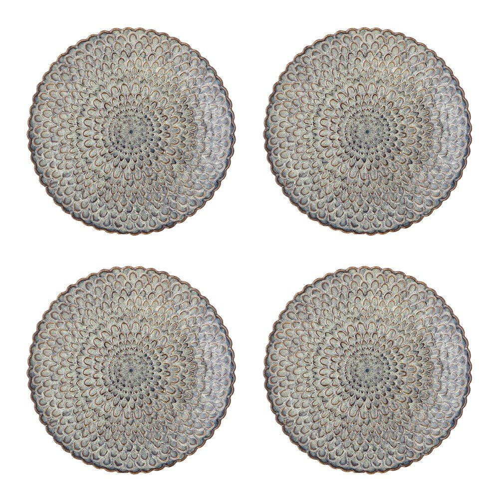 Sivé kameninové taniere v súprave 4 ks ø 26