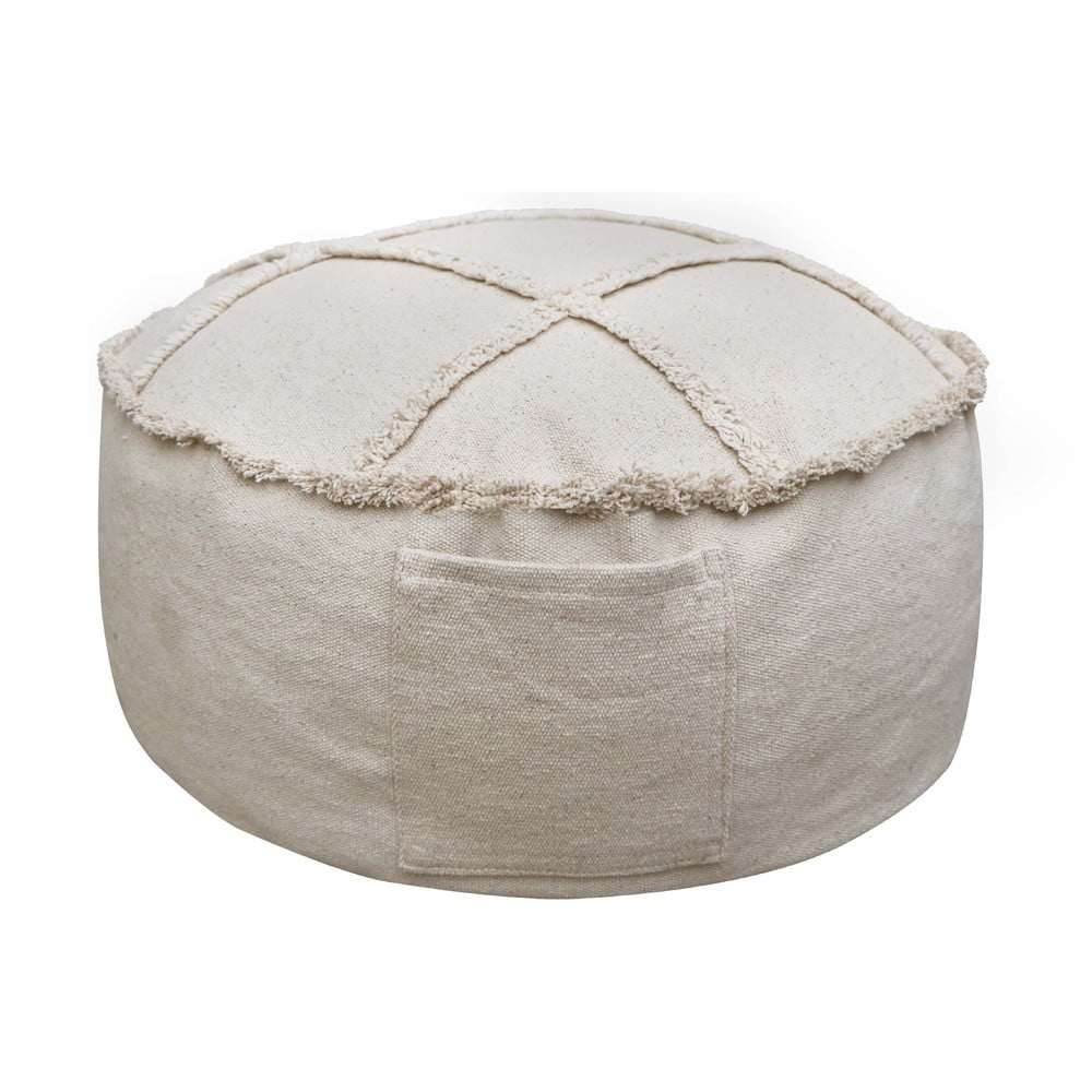 Krémovobiely detský sedací vak Tic-Tac-Toe – Lorena Canals