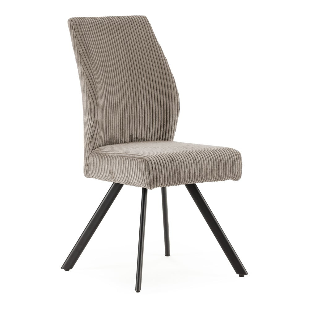 Svetlosivé menčestrové jedálenské stoličky v súprave 2 ks Anibal – Marckeric