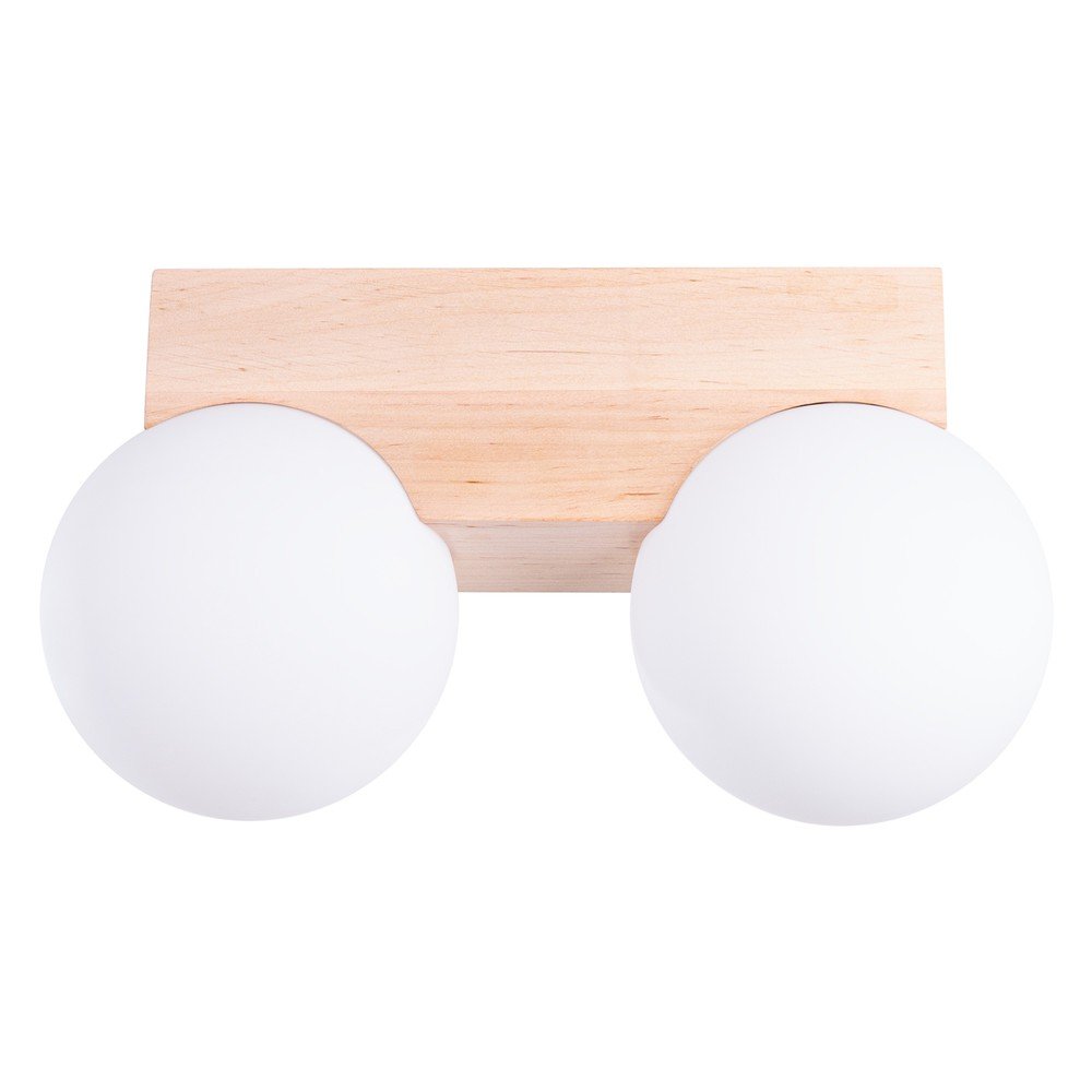 Biele/v prírodnej farbe stropné svietidlo so skleneným tienidlom ø 12 cm Solum – Sollux