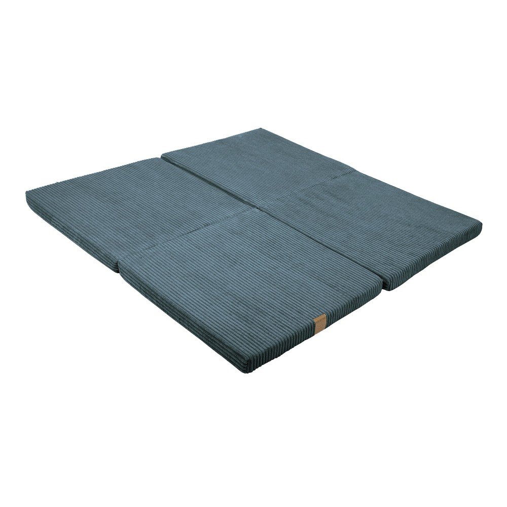 Tyrkysovomodrá detská hracia podložka 120x120 cm – Meowbaby