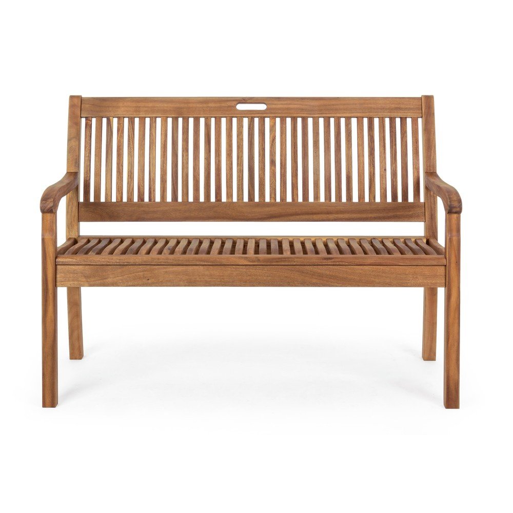 Drevená záhradná lavica v prírodnej farbe Noemi – Bizzotto