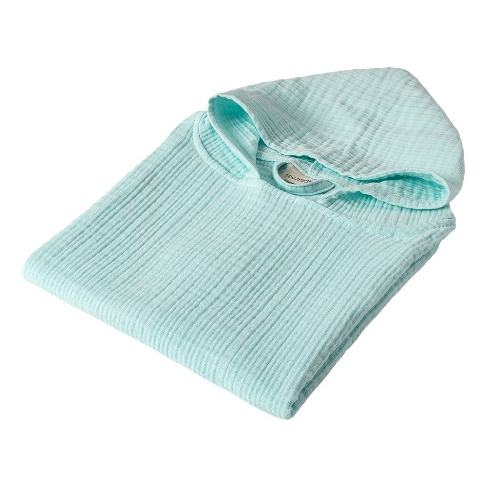 Mušelínové detské pončo v mentolovej farbe Juno – Foutastic