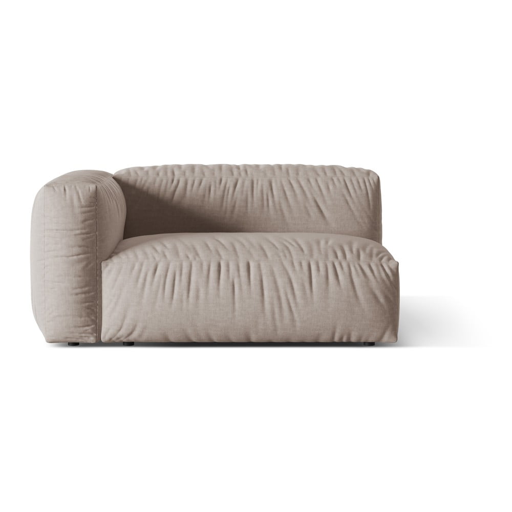 Béžový modul pohovky (ľavý roh) Martina – Micadoni Home