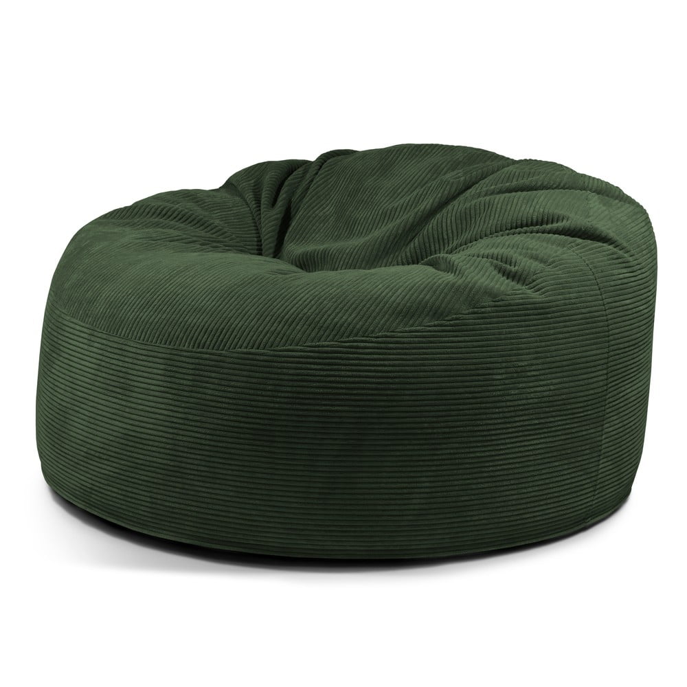 Zelený menčestrový sedací vak Om 135 – SLOWDOWN