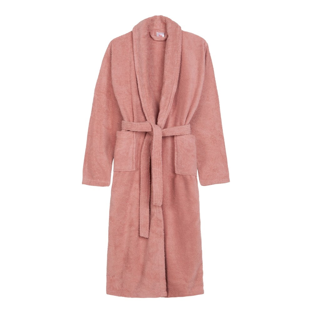 Ružový bavlnený župan veľkosť XL/XXL Terry – HIP