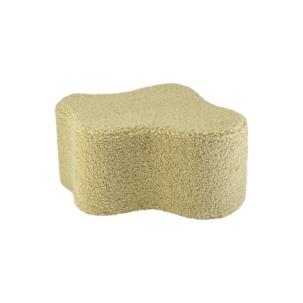 Zelený detský puf z textílie buklé Cloud – Wigiwama