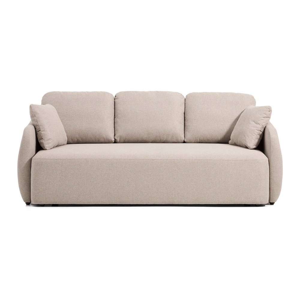 Béžová ženilková rozkladacia pohovka 218 cm Laira – Kave Home