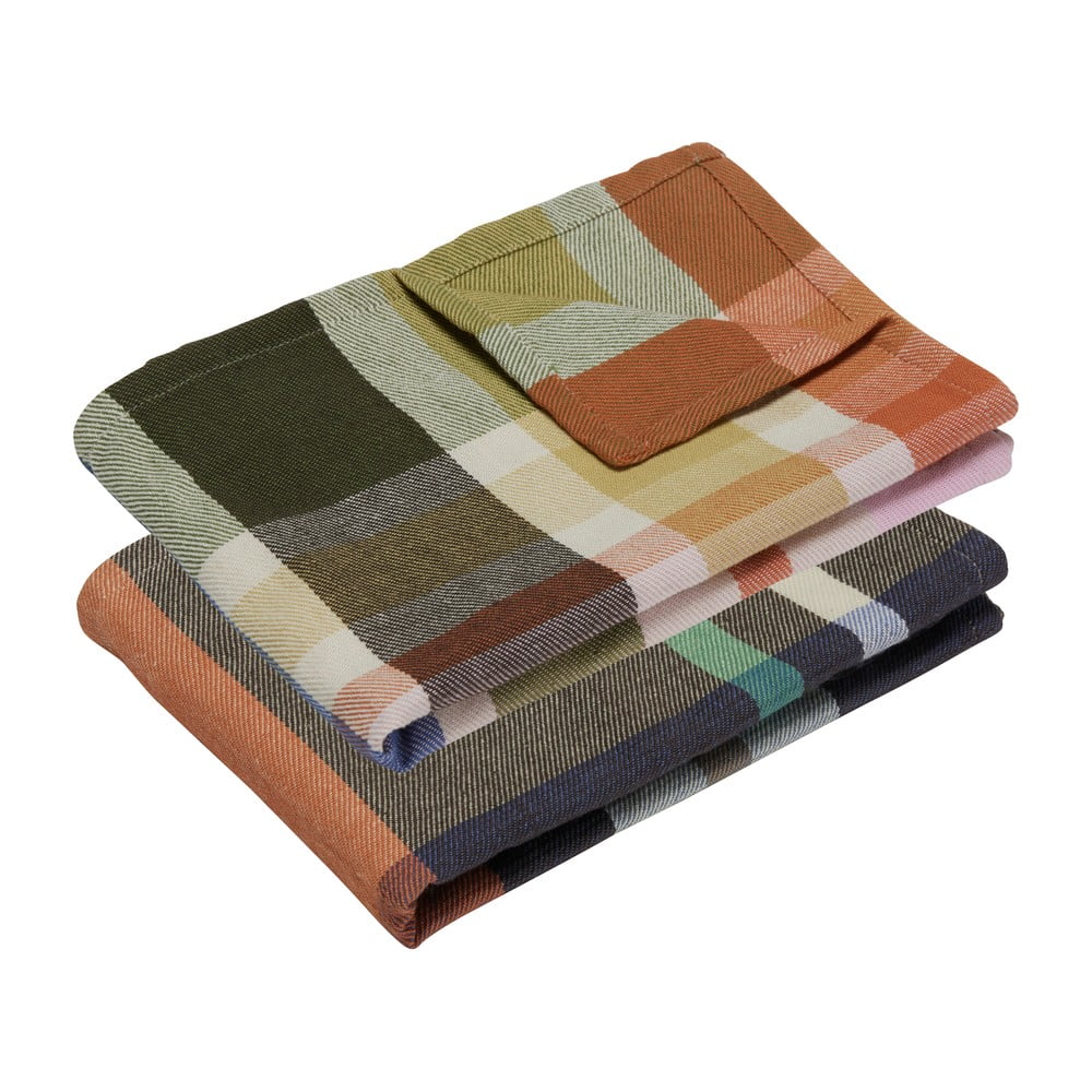 Bavlnené utierky v súprave 2 ks 50x70 cm Playful – Hübsch