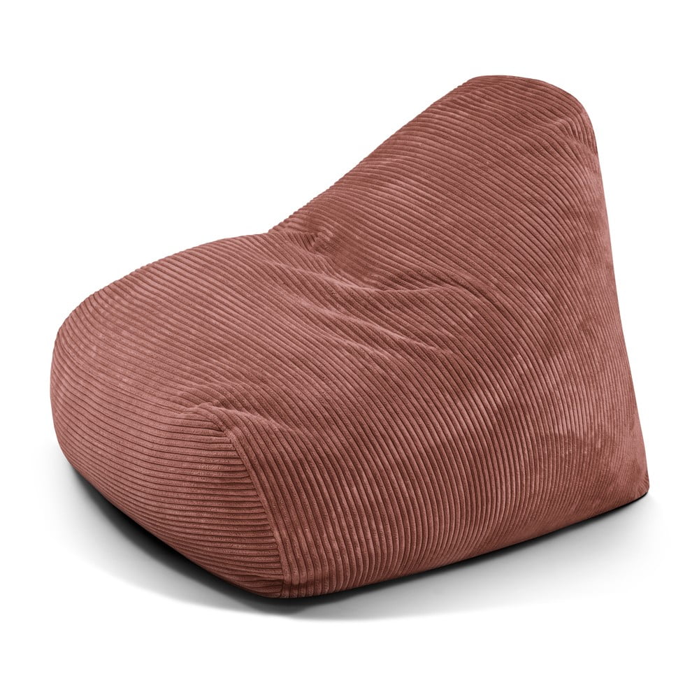 Menčestrový sedací vak v tehlovej farbe Snug 100 – SLOWDOWN