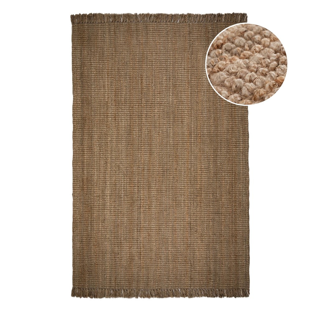 Hnedý jutový koberec Flair Rugs Jute