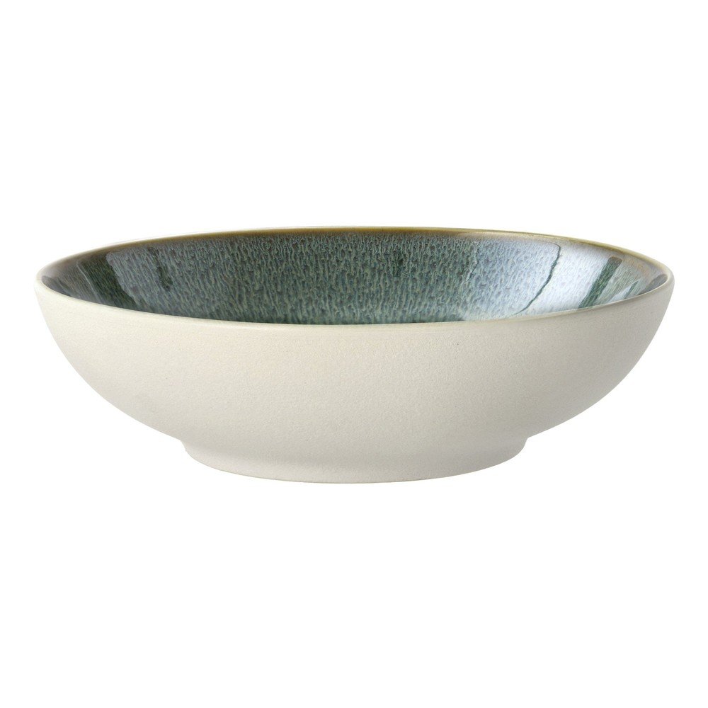 Biela/zelená miska z kameniny 900 ml Gastro White/Green – Bitz