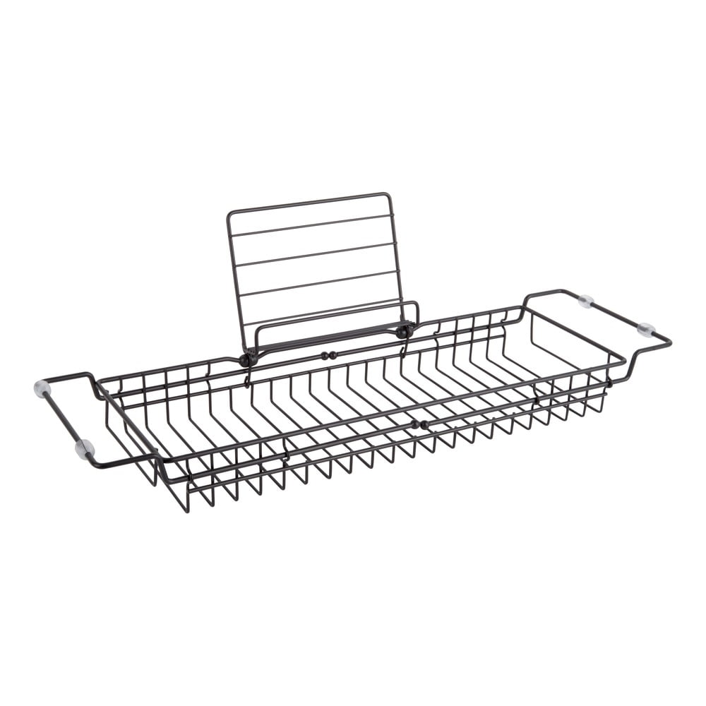 Čierny kovový nastaviteľný držiak na vaňu PT LIVING Tub