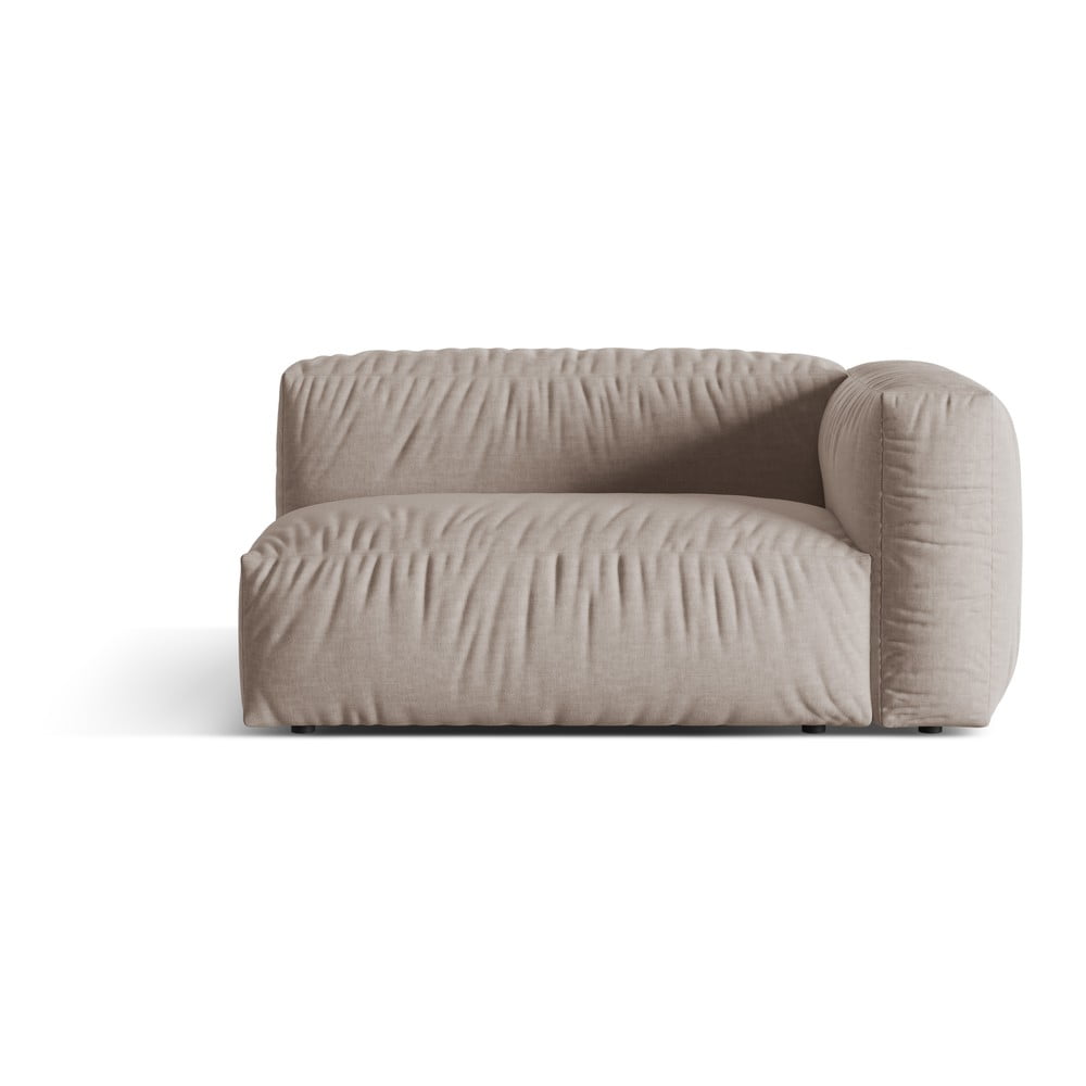 Béžový modul pohovky (pravý roh) Martina – Micadoni Home