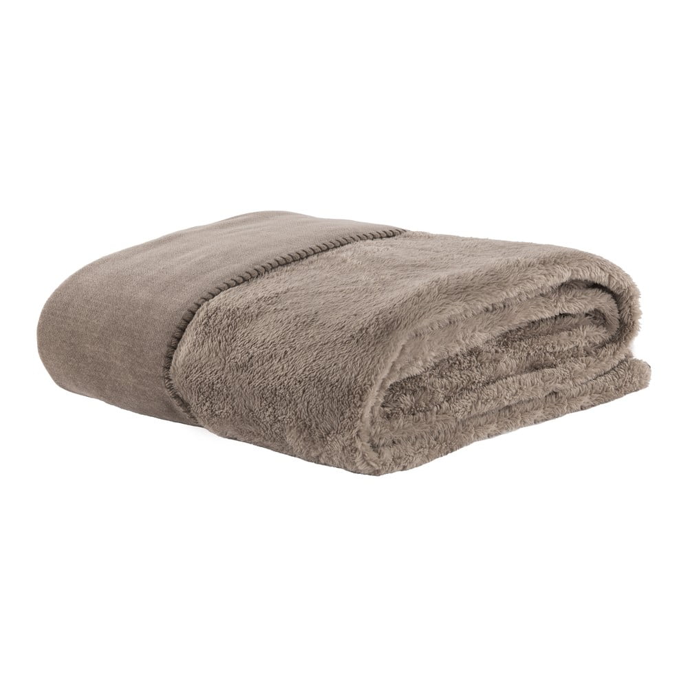 Taupe deka z mikroplyšu 150x200 cm Tomo – Tiseco Home Studio