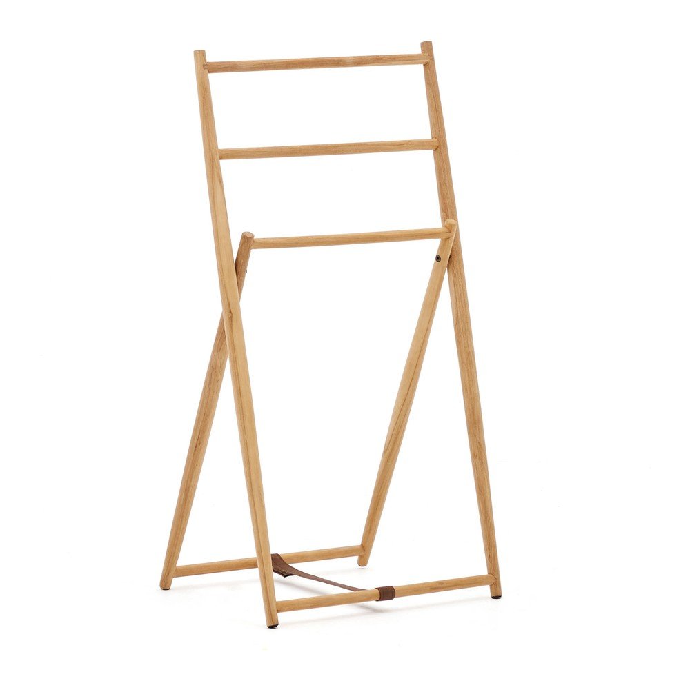 Nemý sluha z teakového dreva v prírodnej farbe Roxana – Kave Home