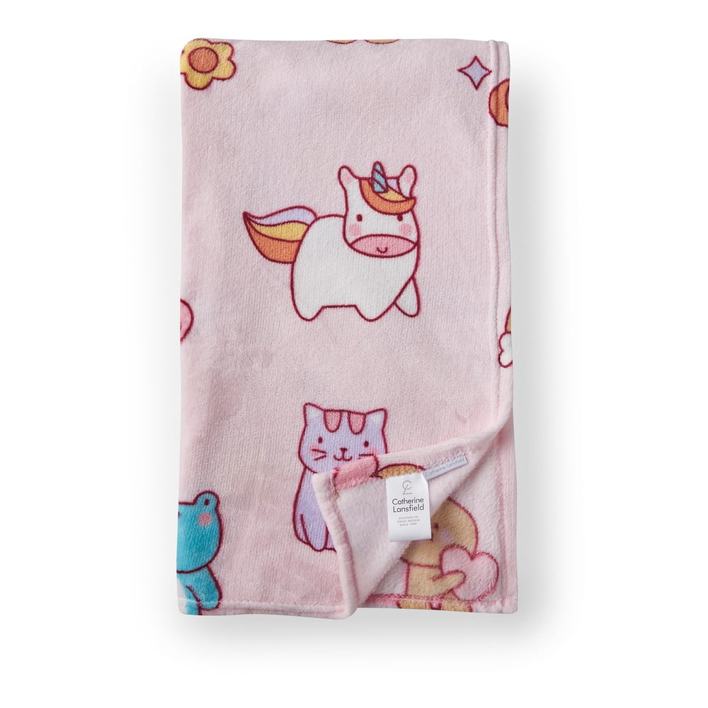 Ružová fleecová detská deka 130x170 cm Forever Together – Catherine Lansfield