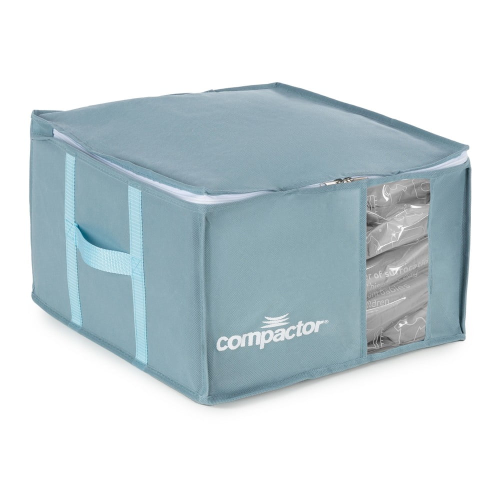 Vákuový plastový úložný box na oblečenie 42x40x25 cm Blue Edition – Compactor