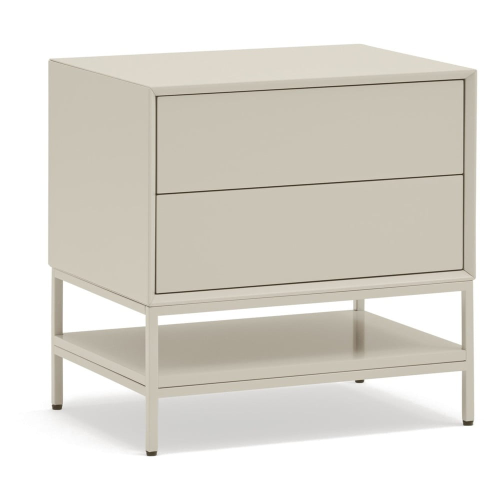 Krémový nočný stolík Platt – Teulat