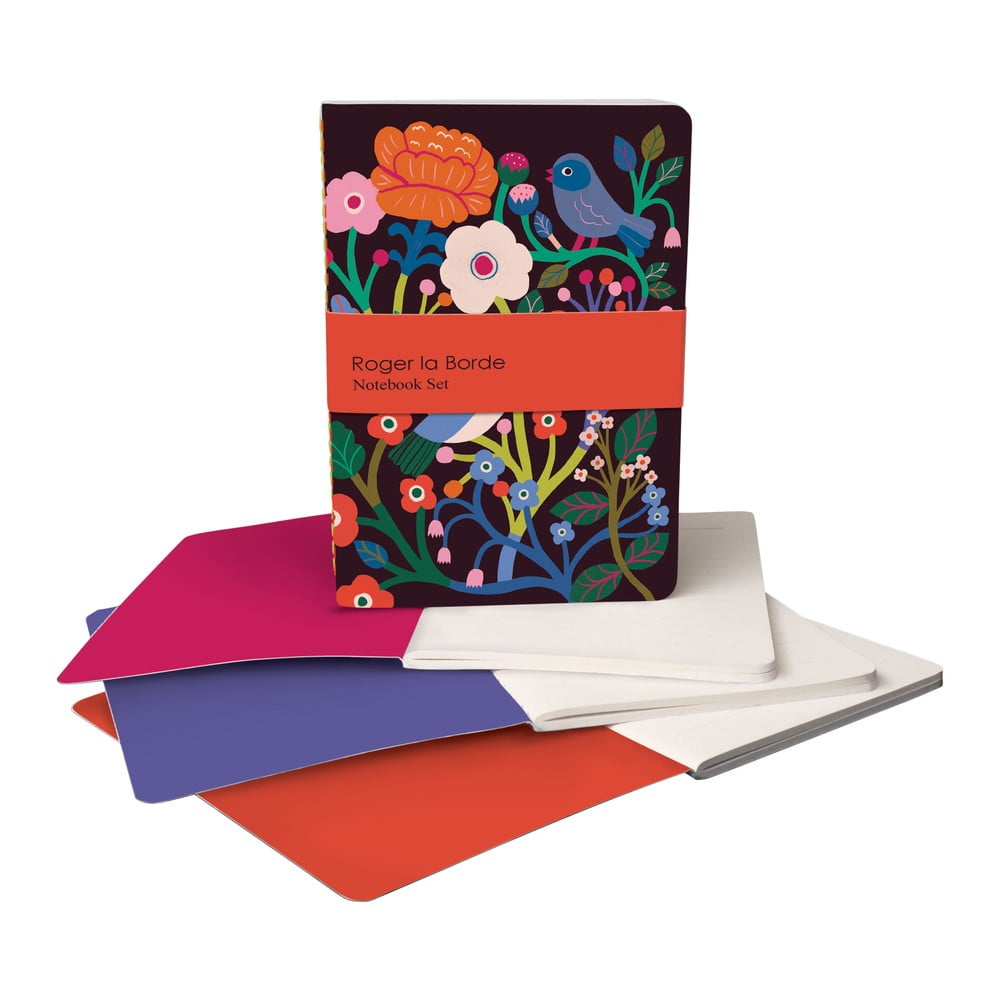 Zápisníky 64 str. formát A6 3 ks Birdsong – Roger la Borde