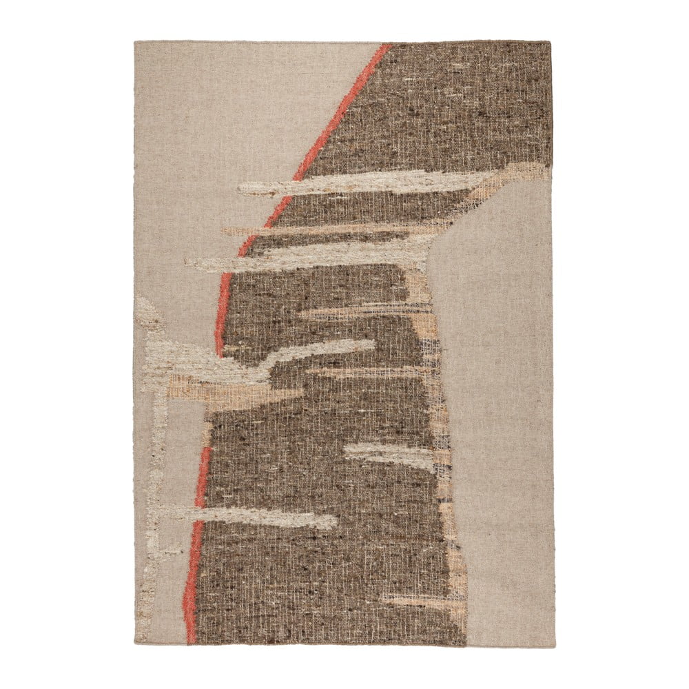 Hnedý/béžový vlnený koberec 200x300 cm Briton – Dutchbone