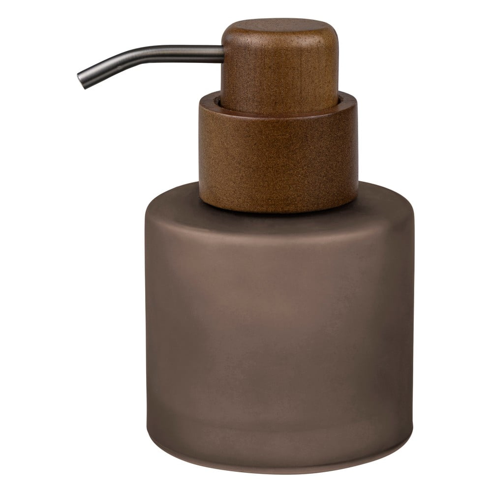 Hnedý sklenený dávkovač mydla 310 ml Modest – Mette Ditmer Denmark