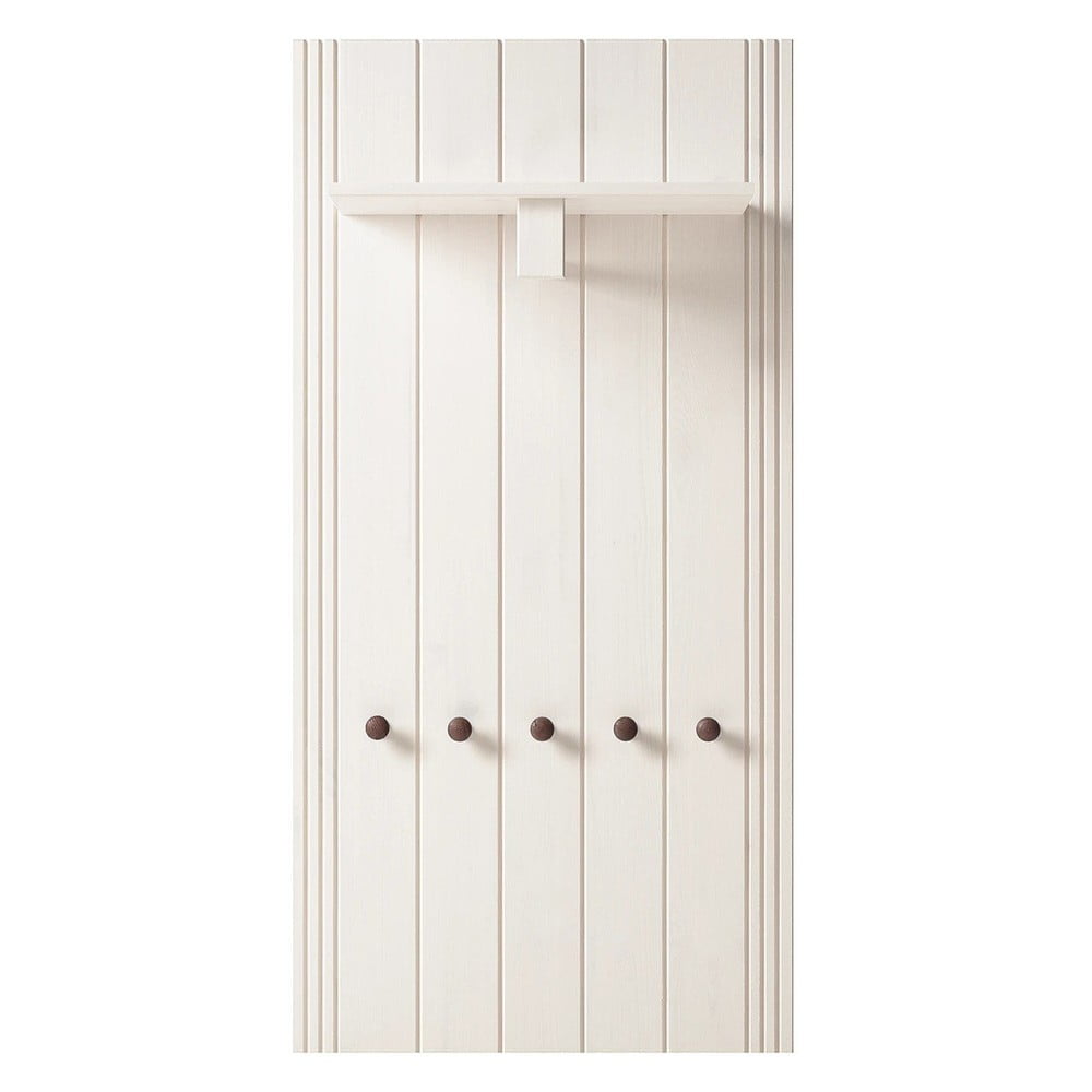 Biela predsieňová zostava z borovicového dreva 60x120x25 cm Anita – Støraa