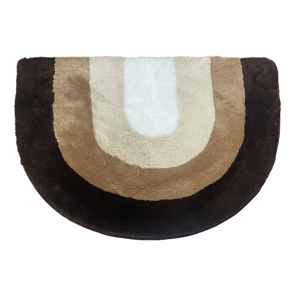 Hnedá kúpeľňová predložka 75x115 cm Endings – Foutastic