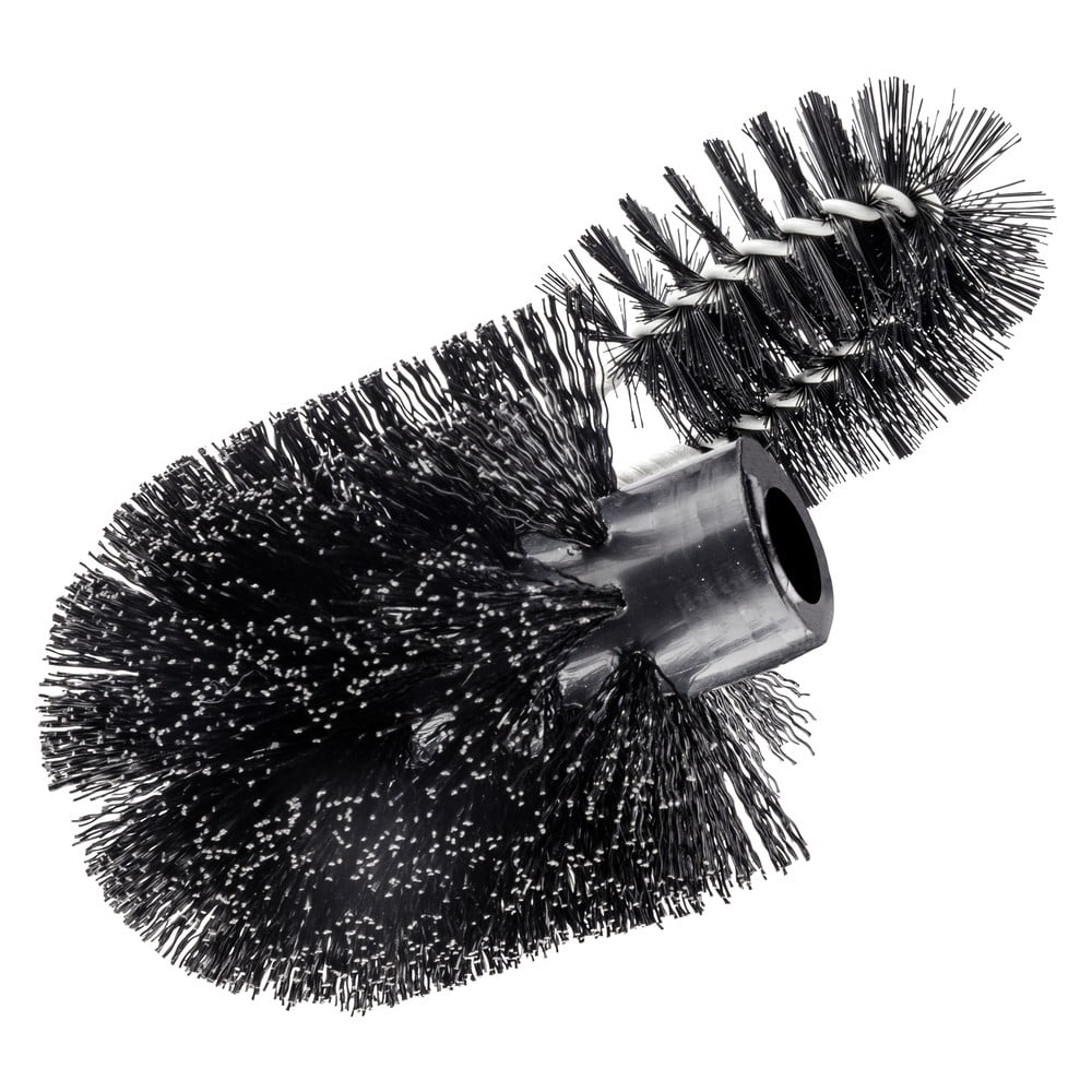 Čierna plastová náhradná hlavica pre WC kefu Ø 8 cm – Wenko