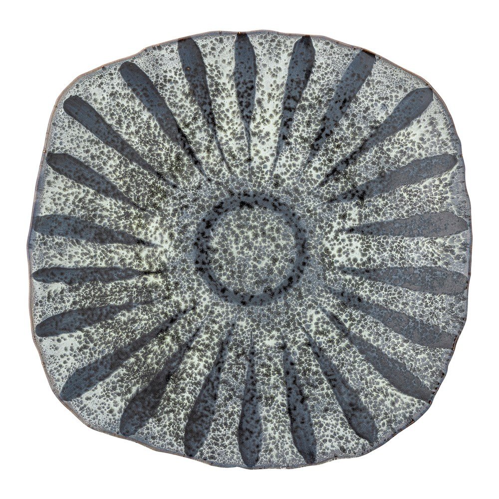 Sivý servírovací kameninový tanier ø 32 cm Ramie – Bloomingville