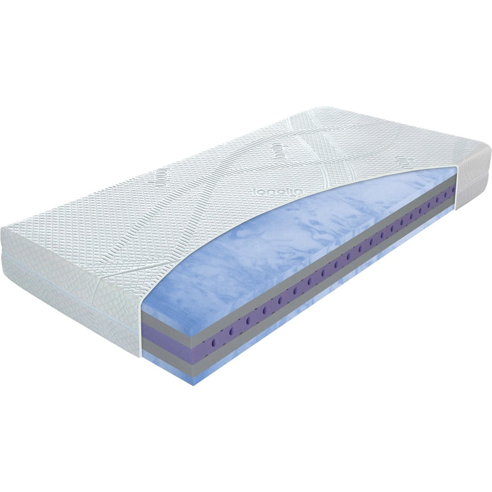 Stredne tvrdý penový matrac 90x200 cm Blue magic – Materasso
