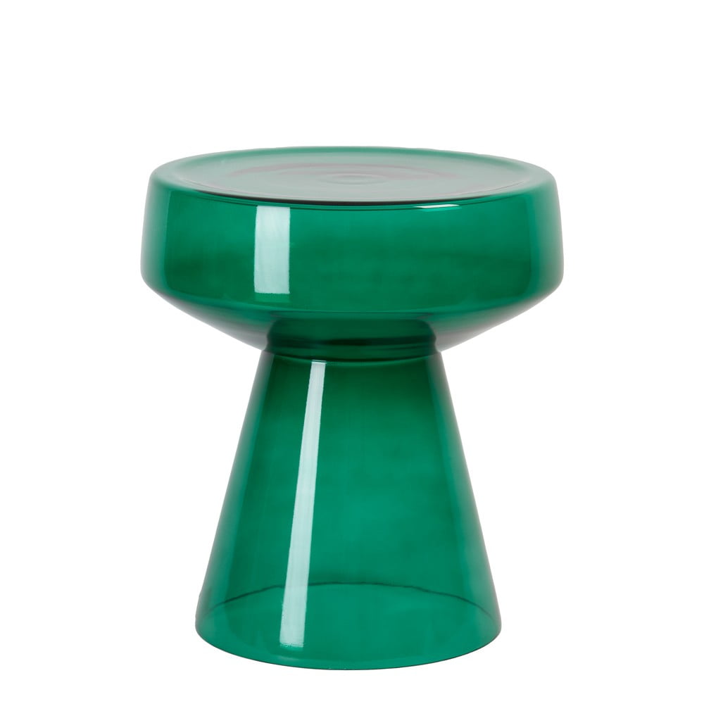 Sklenený okrúhly odkladací stolík ø 37 cm Dakwa – Light & Living