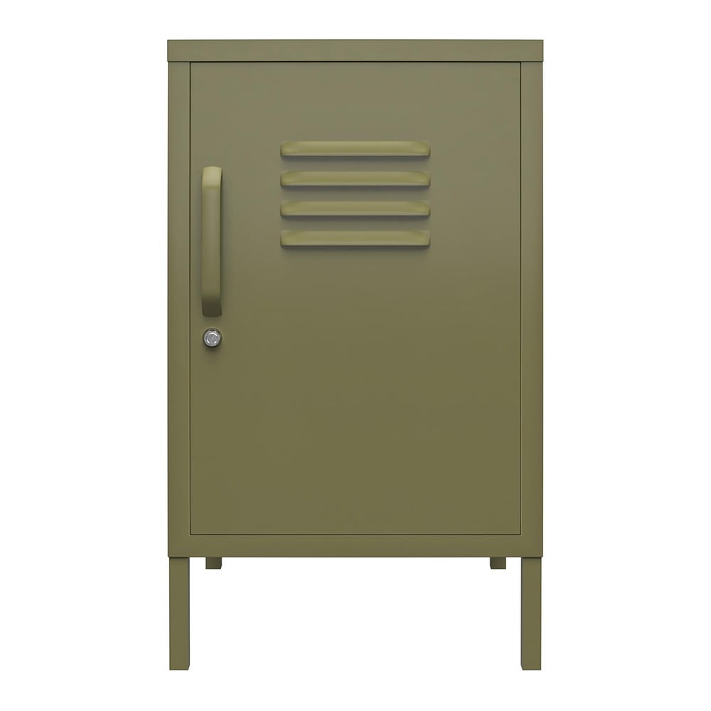 Kaki kovový nočný stolík Bradford – Støraa