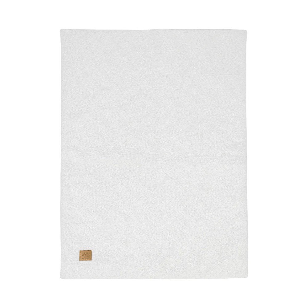 Biela detská deka z materiálu buklé 100x77 cm – Meowbaby
