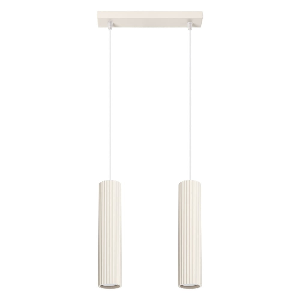 Krémové závesné svietidlo Gleam – Sollux