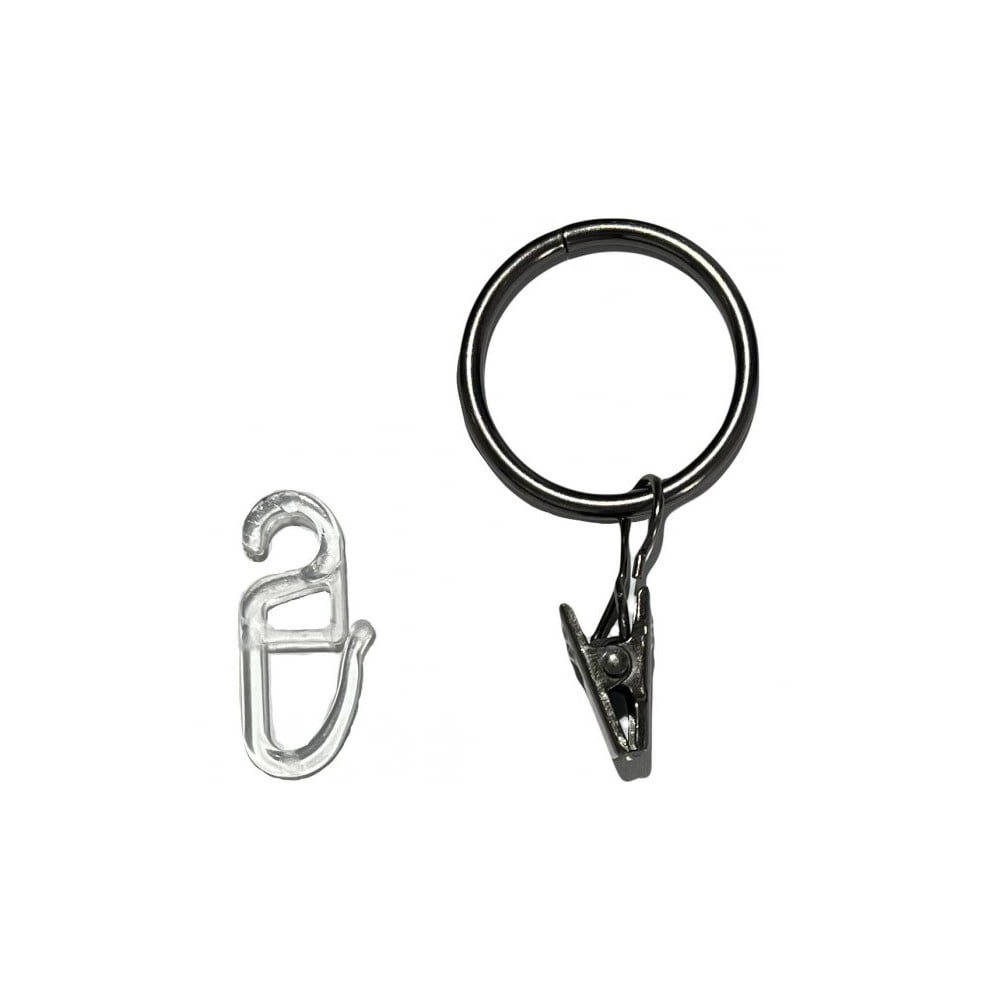 Krúžky na záclony s háčikom v súprave 10 ks - SP TREND