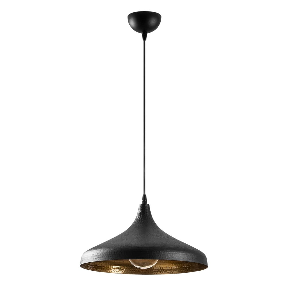 Čierne závesné svietidlo s kovovým tienidlom ø 36 cm Tattoo – Opviq lights