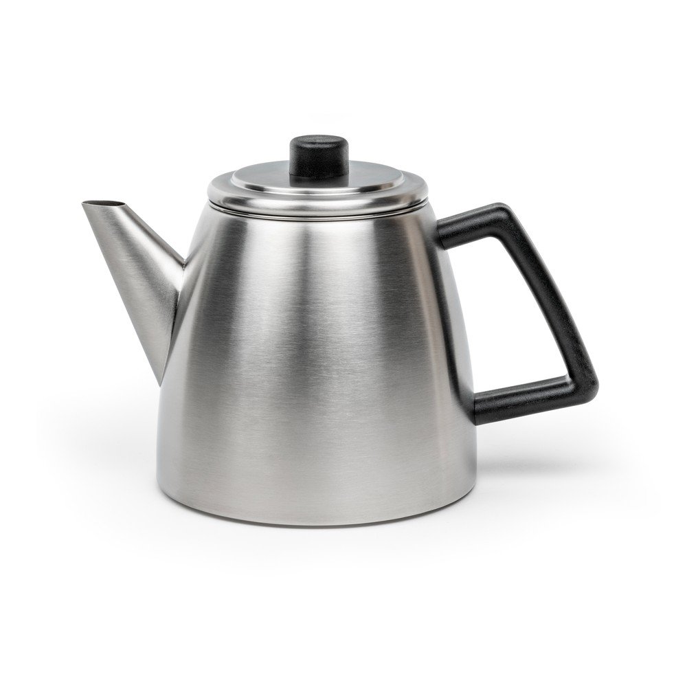 Kanvica na čaj z nehrdzavejúcej ocele so sitkom v striebornej farbe 1