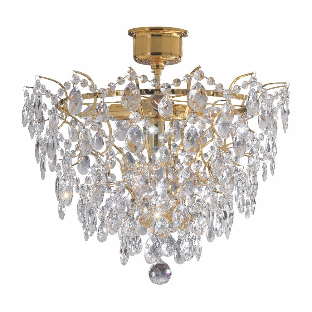 Stropné svietidlo v zlatej farbe Markslöjd Rosendal Luxy