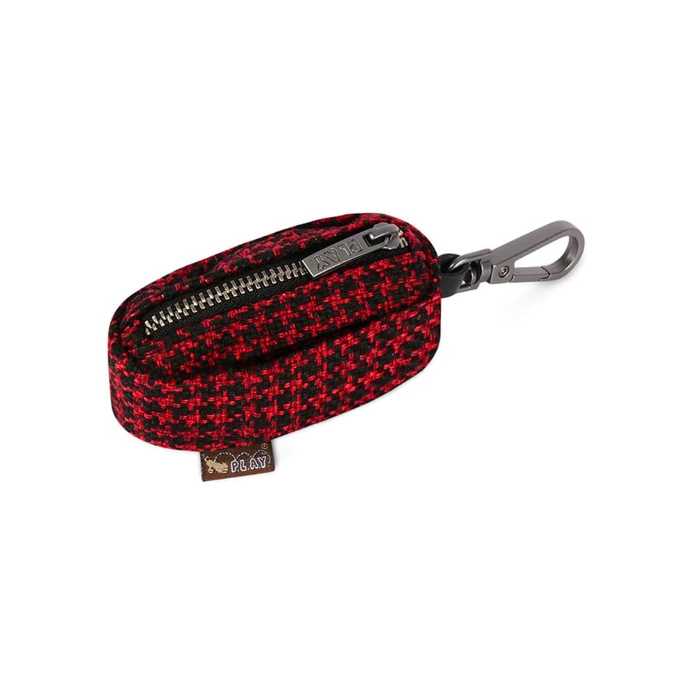 Taštička na vrecká Houndstooth Red/Black – P.L.A.Y.