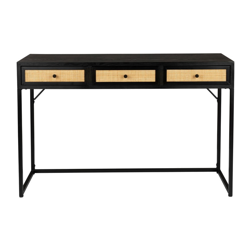 Čierny konzolový stolík 40x120 cm Guuji – White Label