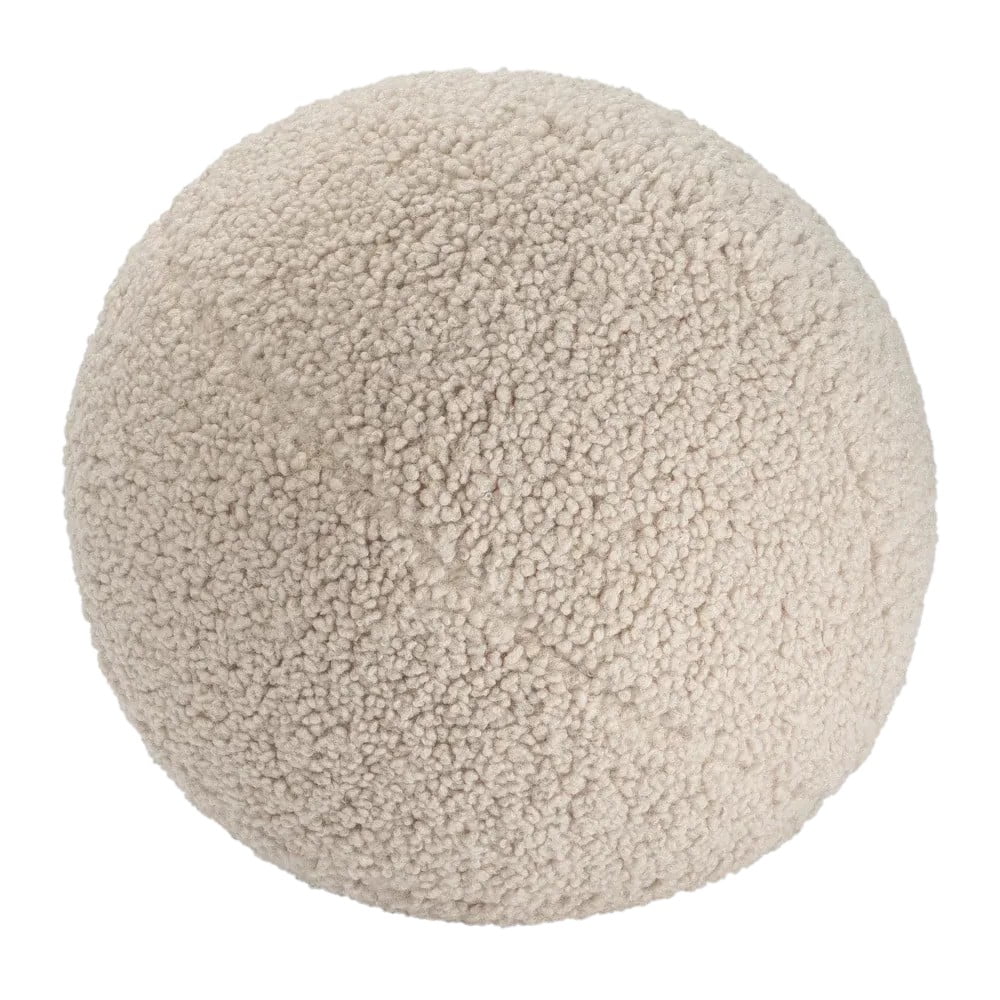 Svetlohnedý detský pohovkový vankúš z textílie buklé Ball – Wigiwama