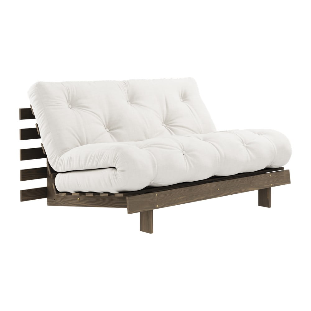 Biela rozkladacia pohovka 140 cm Roots – Karup Design