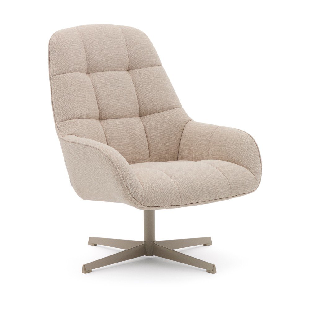 Béžové otočné kreslo Jaspe – Kave Home