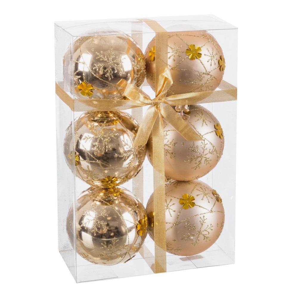 Vianočné gule v súprave 6 ks ø 7 cm – Casa Selección