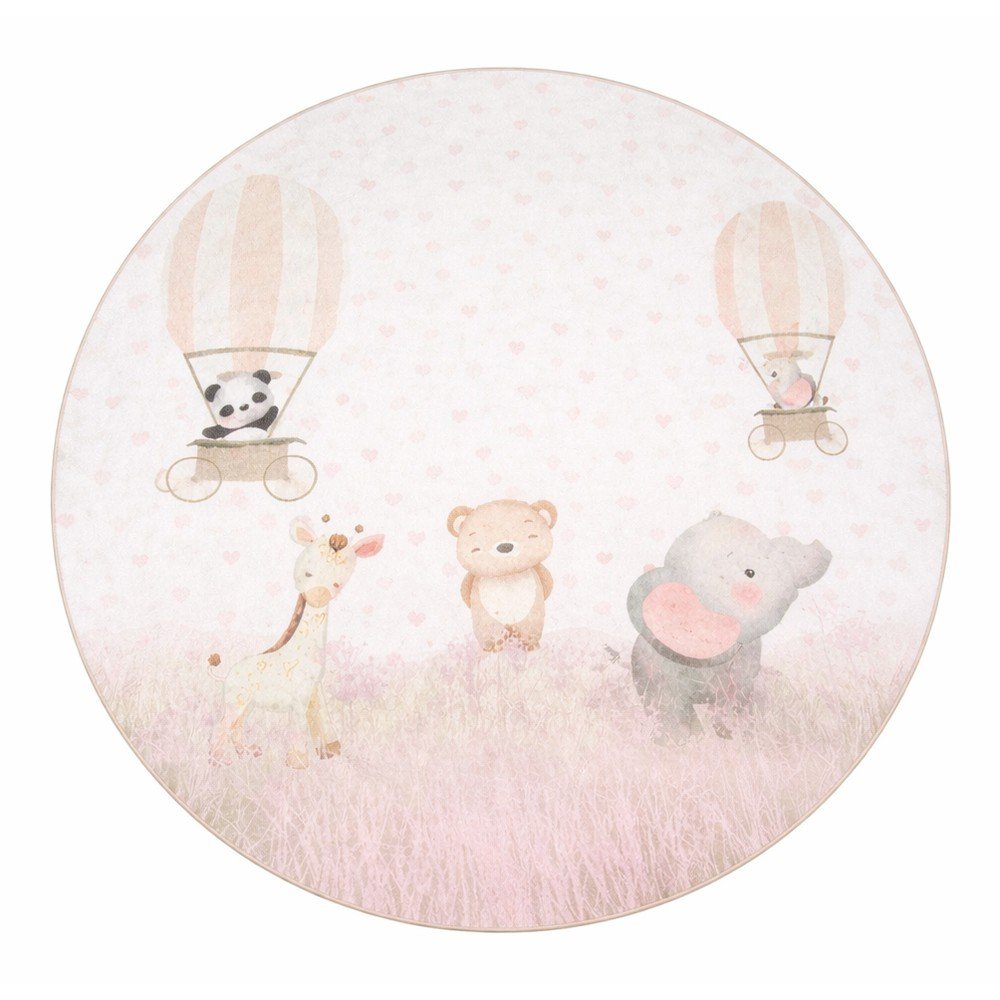 Prateľný detský koberec ø150 cm Dainty Animals – Mila Home