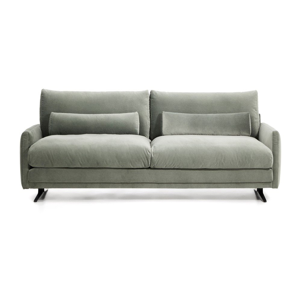 Zelená zamatová pohovka 210 cm Veliro – Kave Home