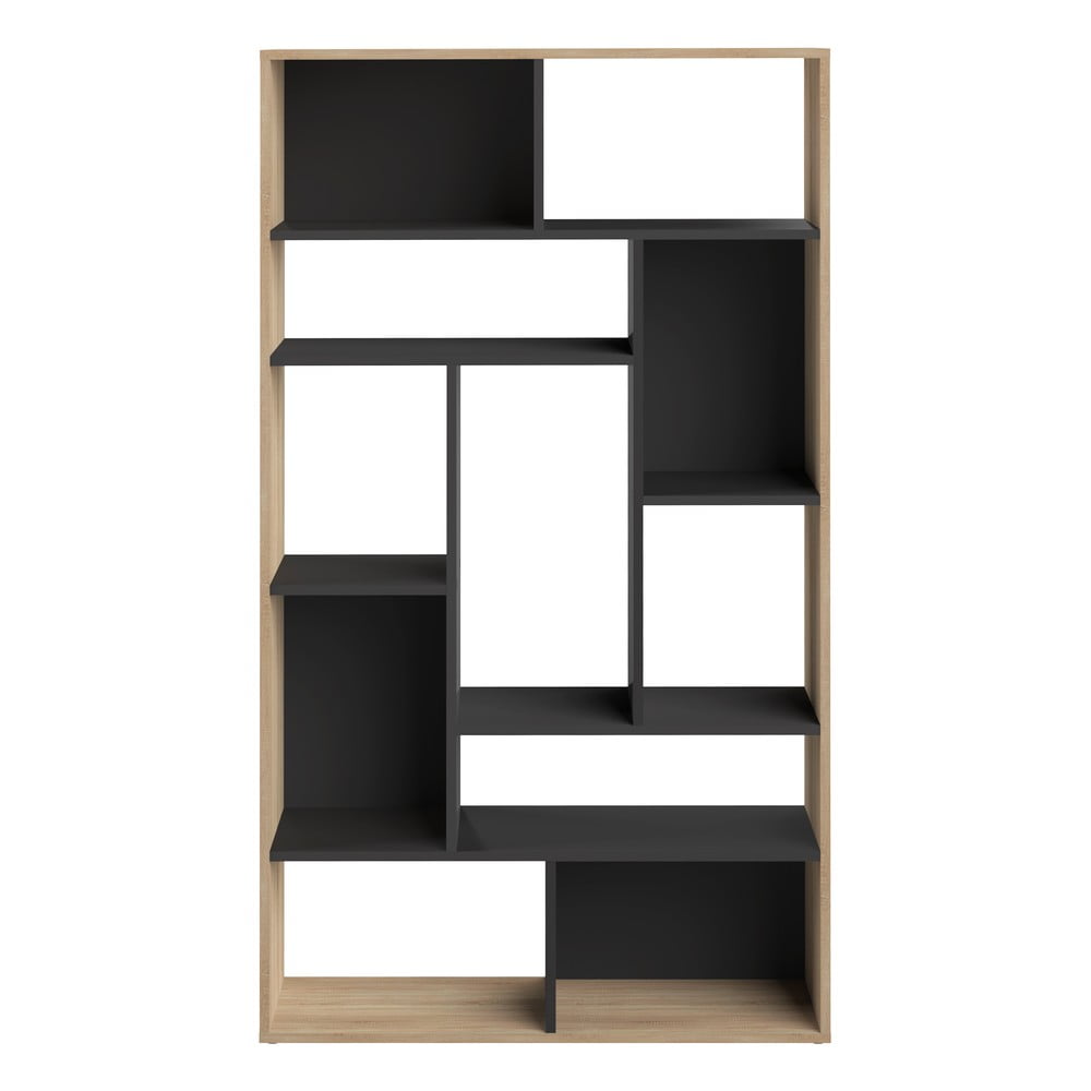 Čierna knižnica v dekore duba 91x163 cm Seoul - TemaHome