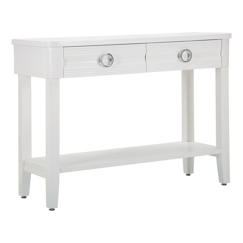 Biely konzolový stolík z jedlového dreva 40x110 cm Shine – Mauro Ferretti