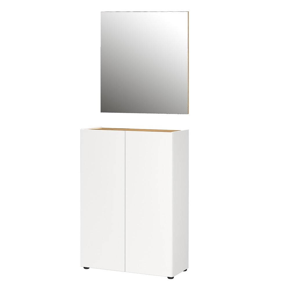 Biela predsieňová zostava v dekore duba 74x200x33 cm Alviano – Germania